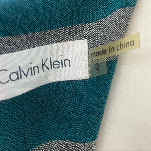 Calvin Klein Sleeveless Midi Dress w/ Belt Cinched in at waist Size 2 - Picture 15 of 15